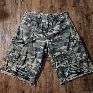 PMC Profit Minded ARMY SHORTS Cargo Camouflage Men's military Green multiple 36